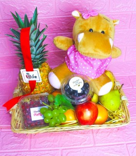 CESTA DE FRUTA MAS PELUCHE