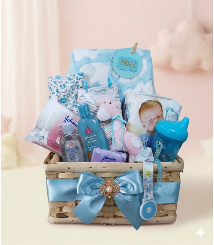 Canasta Baby sky blue