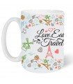 Taza blanca 15 oz personalizable