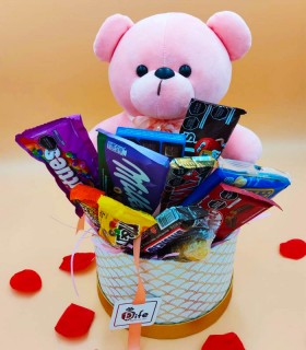 box dulces y peluche