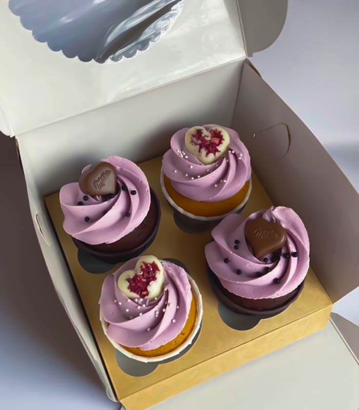 BOX DE 4 CUPCAKE